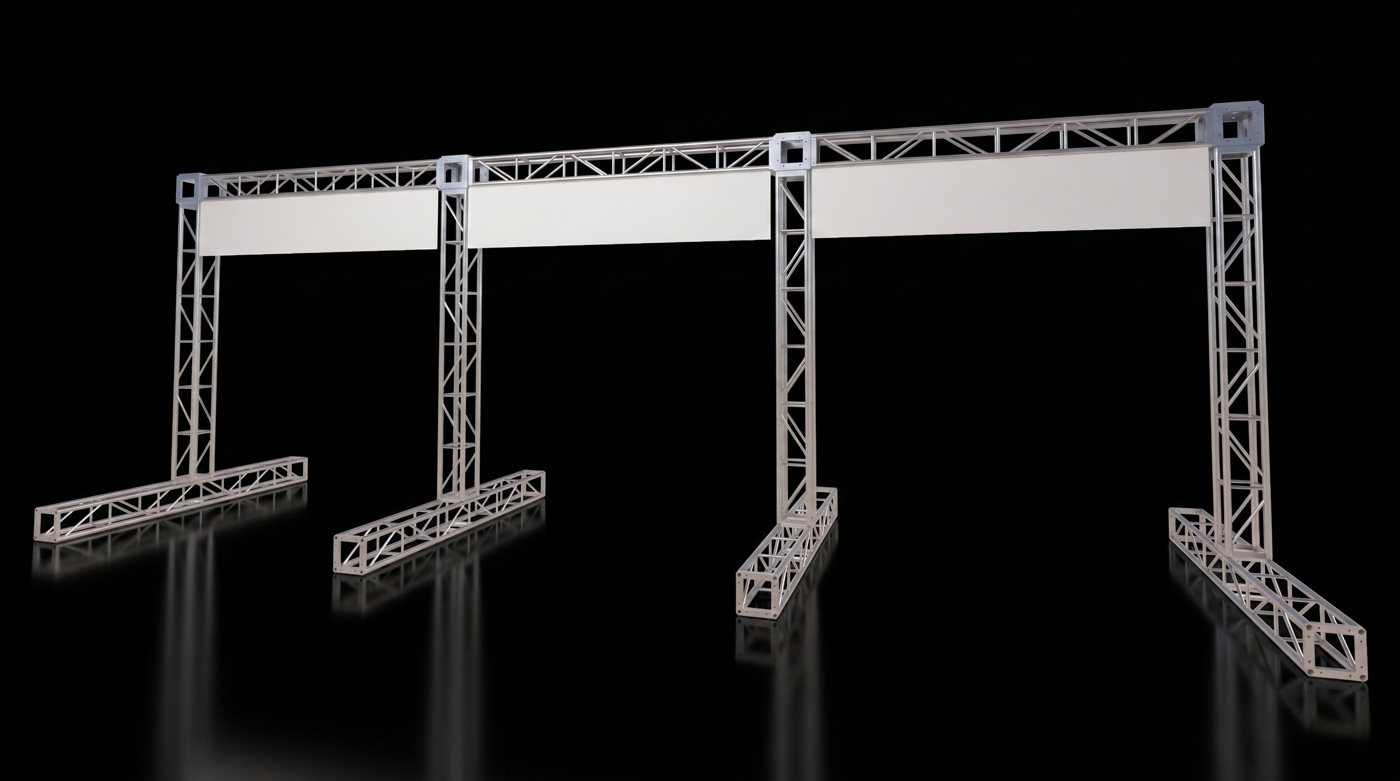 Three-lane gantry